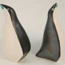 Pingu - ręcznie malowana para ceramicznych ptaków