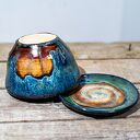 Ceramiczna filiżanka Hipopotam "Nocna Tundra", rękodzieło - ok. 320 ml na prezent