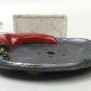 Ceramiczna mydelniczka „Chilli” - handmade do łazienki i kuchni