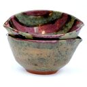 Ceramiczne miseczki 2szt - "malinowo miętowe I"