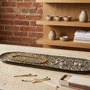 Ręcznie robiona ceramiczna podstawka - dekoracja do salonu i biżuterii 