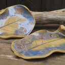 Komplet ceramicznych liści ( c891)