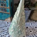 Choinka ceramiczna w kolorze szmaragdu - 17 cm