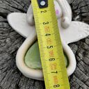 Ręcznie robiony anioł ceramiczny 7 cm w kolorowej sukience
