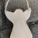 Aniołek ceramiczny Wolna Chwila - ozdoba na ścianę (8 cm)