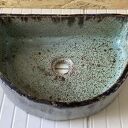 Ceramiczna umywalka nablatowa „Skalisty brzeg” - ręcznie robiona z szamotu (przecena)