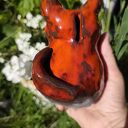 Ceramiczna skarbonka kotek - ręcznie wykonane rękodzieło
