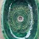 Umywalka ceramiczna, owalna z koronkami