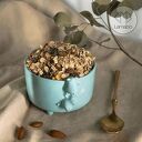 Miętowa miseczka śniadaniowa ceramiczna z misiami - Rękodzieło - Lamabo