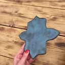Ręcznie wykonane kafle ceramiczne granatowe | Nieregularne kafle ścienne | Kafle handmade | 20&times;20 cm