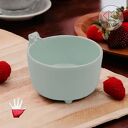 Miętowa miseczka śniadaniowa ceramiczna z misiem - Rękodzieło - Lamabo