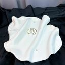 Golden Spiral Platter - patera z białej porcelany ze złotą spiralą