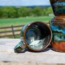 Duży kubek ceramiczny Torfowiska Izery - rękodzieło, ok. 400 ml