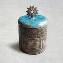 Pojemnik ceramiczny turkusowy