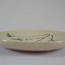 Mały roślinny talerzyk ceramiczny