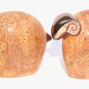 Ceramiczny zestaw „Łowca”: baran i owca - ręcznie malowane szkliwami (12 cm)