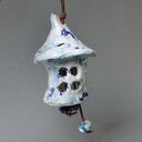 Dzwonek ceramiczny domek