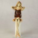 Anioł ceramiczny siedzący