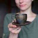 Filiżanka espresso Złota Rustykalna 75ml