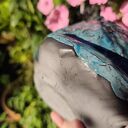 Ceramiczna skarbonka w kształcie grubego kotka