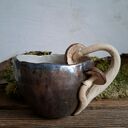 Kubek ceramiczny - Dwa grzyby