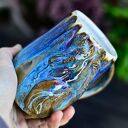Duży ręcznie robiony kubek ceramiczny z koniem - Opal 400 ml