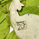 Kura ceramiczna wisząca - ozdoba choinkowa rustykalna etno