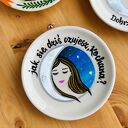 Talerzyk Księżycowy Prezent dla Niej Ręcznie Malowany Ceramiczny