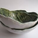 Kapuściane miseczki ceramiczne - komplet 2 szt. z gliny szamotowej