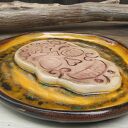 Talerzyk ceramiczny z czaszką ( c877)
