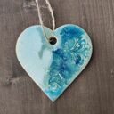 Serce ceramiczne - zawieszka handmade Wolna Chwila
