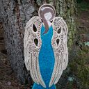 Duży anioł ceramiczny Ilovik - ręcznie wykonana dekoracja