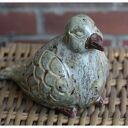 Gołąb - ceramiczna dekoracja handmade z gliny szamotowej