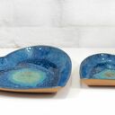 Zestaw 2 mis ceramicznych do kuchni - dekoracyjne misy na biżuterię, owoce i drobiazgi