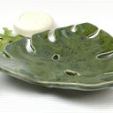 Ceramiczna mydelniczka ręcznie robiona „Zielony smok” - ozdoba łazienki w stylu boho