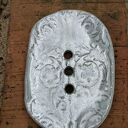 Mydelniczka ceramiczna z motywem ryby - handmade do łazienki