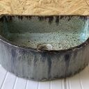 Ceramiczna umywalka nablatowa „Skalisty brzeg” - ręcznie robiona z szamotu (przecena)