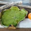 Ceramiczna patera liść kasztanowca ( c918)