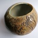 Wazon kula z koprem - ceramika handmade