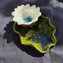 Ręcznie robiony pojemniczek ceramiczny na świecę lub biżuterię
