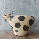 Krowa ceramiczna do kuchni - siedlisko i zagroda handmade
