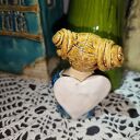 Aniołek ceramiczny na Boże Narodzenie - Wolna Chwila (ok. 9 cm)