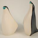 Pingu - ręcznie malowana para ceramicznych ptaków