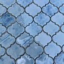 Kafle ceramiczne marokańskie granatowa arabeska - ręcznie robiona mozaika koniczyna