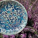 Folkowa mydelniczka ceramiczna z odpływem wody