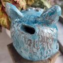 Ceramiczna skarbonka w kształcie kotka