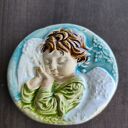 Anioł ceramiczny na komunię i chrzest