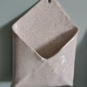 Ręcznie robiona ceramiczna koperta na drobiazgi (21x15 cm)