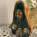 Ręcznie robiona chatka ceramiczna - lampion 17 cm