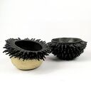 Ręcznie lepiona miska ceramiczna z kolekcji Morskiej - unikat